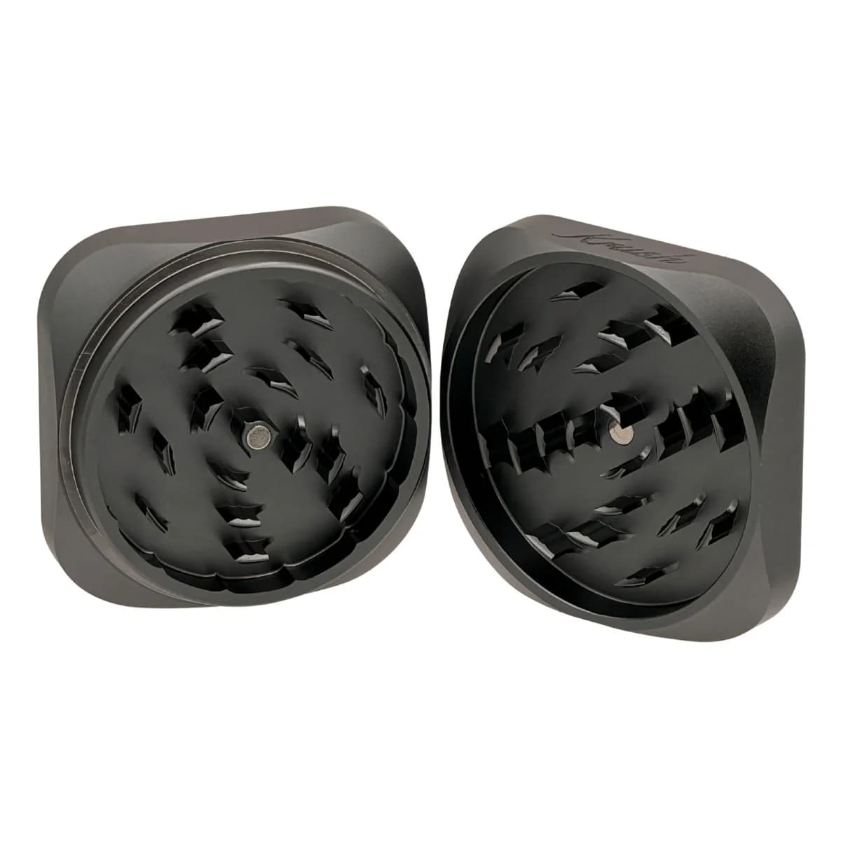 Krush-Kube-2.0-XL-Aluminium-Grinder-2-Parts-75mm-Space-Grey-3